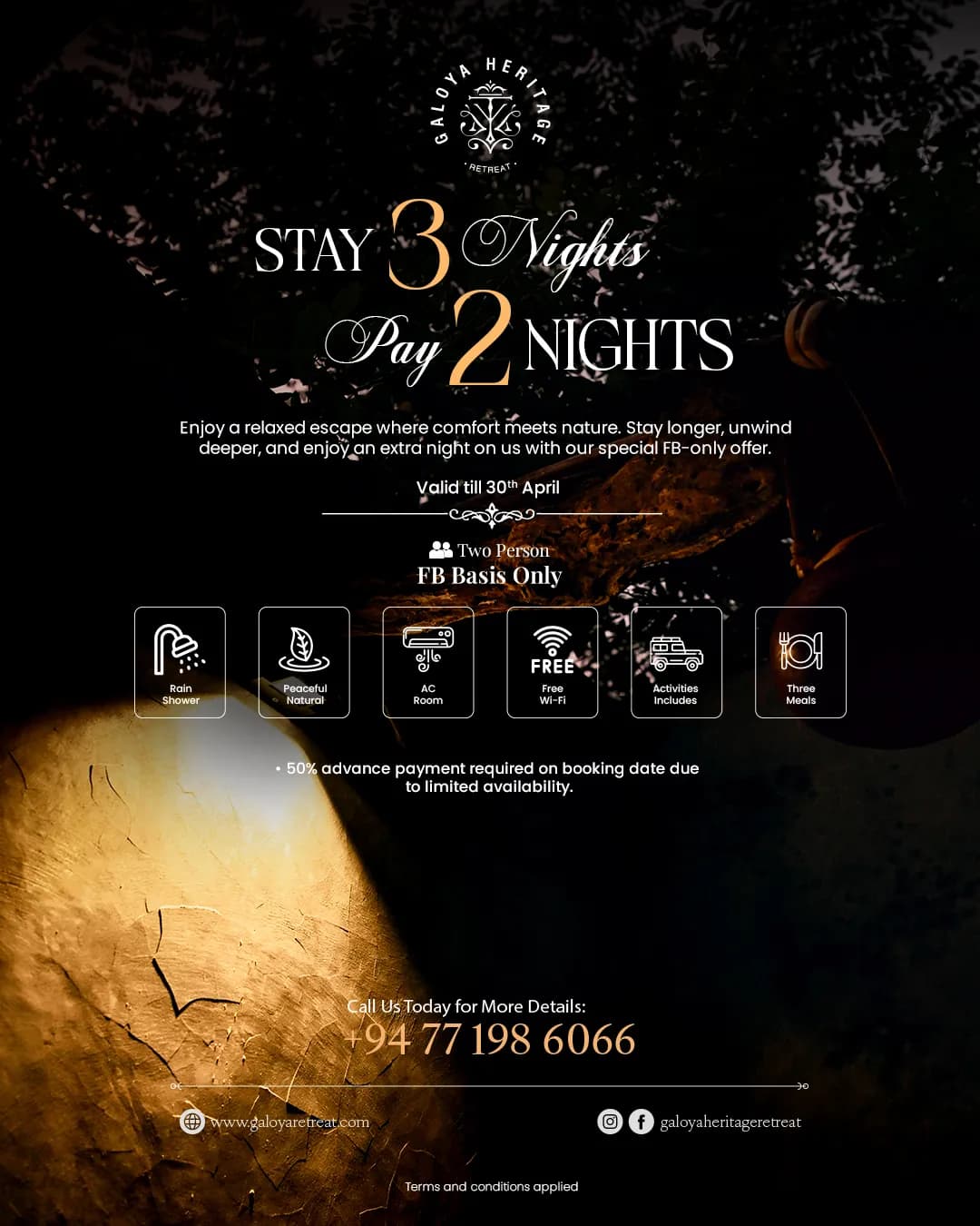 Stay 3 Nights Pay 2 Nights