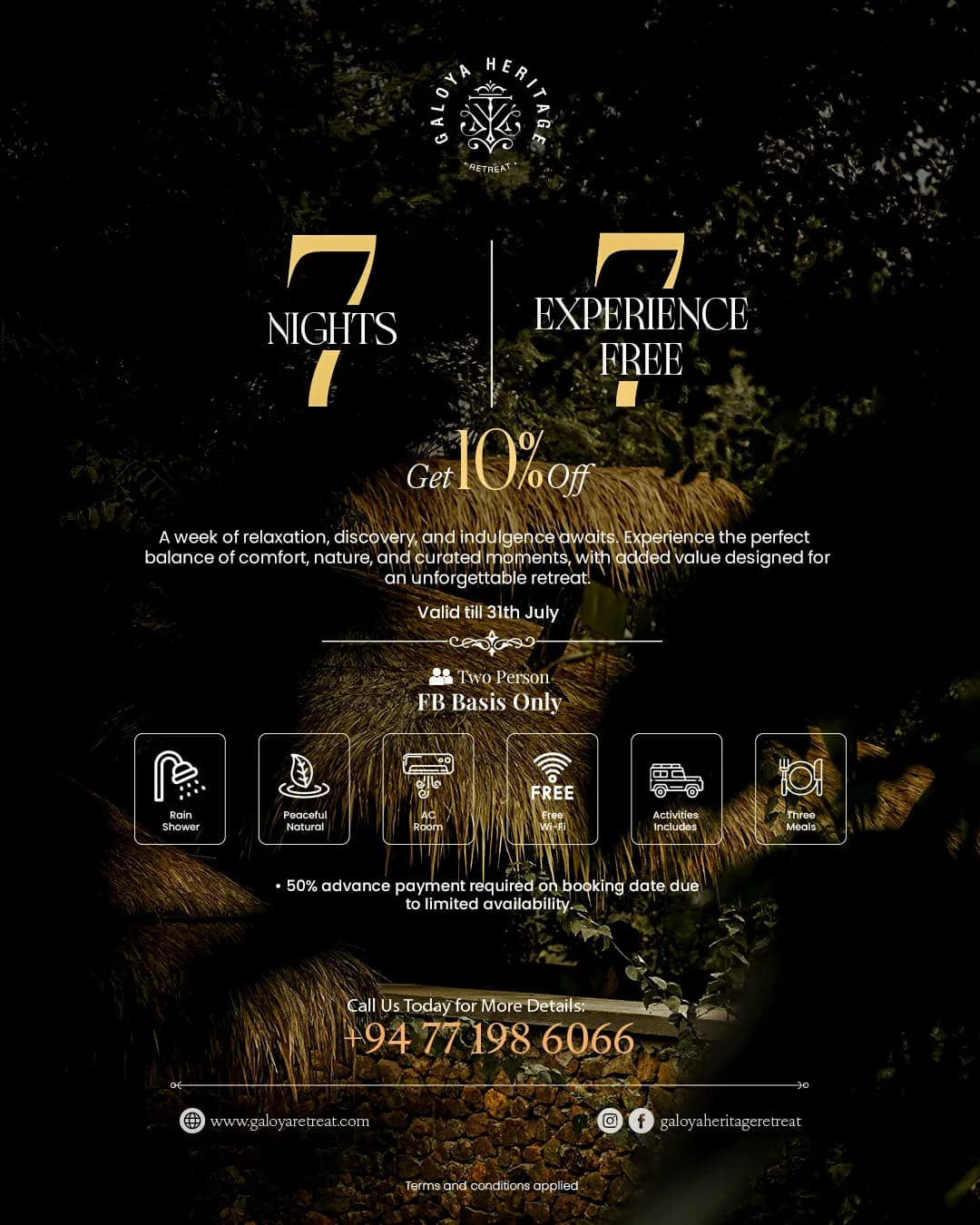 7 Nights 7 Experiences Free Get 10% Off